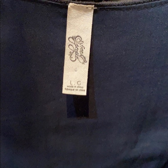 Free People Navy Floral Dress - Picture 6 of 7